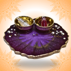 Lotus Resin Pooja Thali