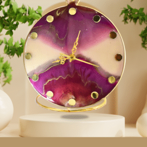 Serenity Wave Table Resin Clock