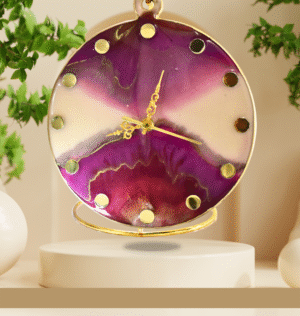 Serenity Wave Table Resin Clock