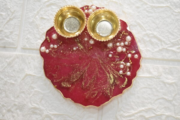 Resin Pooja Thali with Gift Box