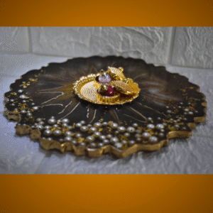 Royal Olive green Resin Tikka Thali Set