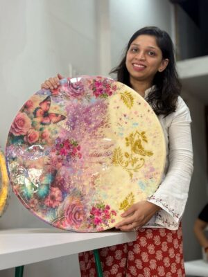 Floral Fantasy Resin table
