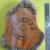 Elegant Orange Crystal Wall Clock