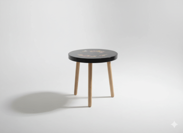 Resin Table with Real Flowers